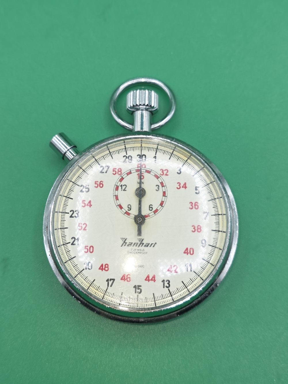 VINTAGE GERMAN PRECISION: Hanhart 7 Jewels Mechanical Stopwatch!